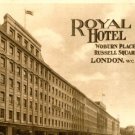 Royal Hotel Woburn Place London England Postcard