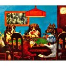 Dogs Playing Poker  Vintage Post Card