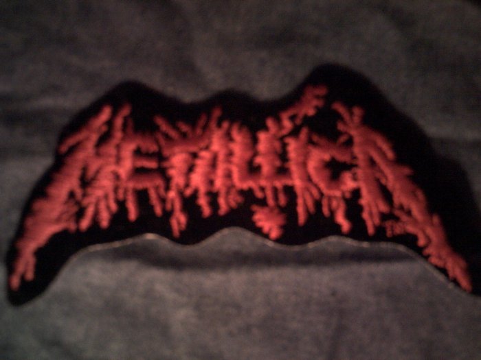 Metallica Red Logo Embroidered Patch