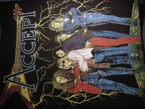 ACCEPT BACKPATCH band pic udo wolf patch VINTAGE
