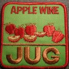 APPLE WINE JUG sew-on PATCH vintage SALE
