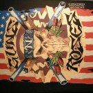 GUNS N ROSES BACKPATCH skull & flag logo gnr patch VINTAGE