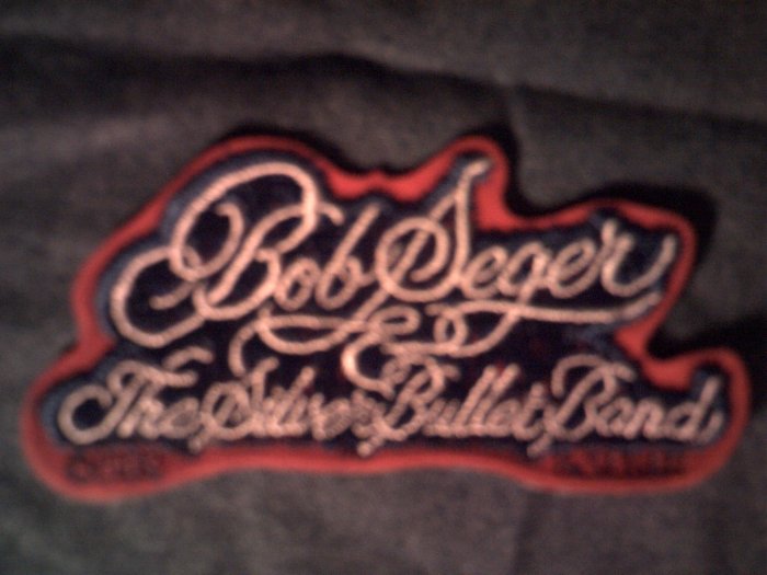 Bob Seger Iron On Patch Against The Wind Logo Silver Bullet Band Vintage