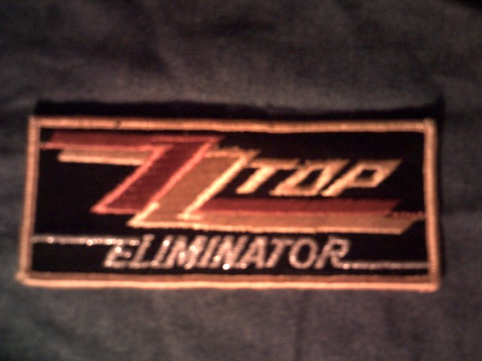 ZZ TOP iron-on PATCH Eliminator logo zztop VINTAGE