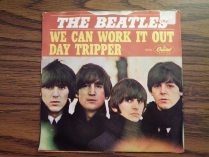 45 THE BEATLES We Can Work It Out b/w Day Tripper vinyl record W ...