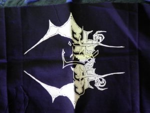 CELTIC FROST BACKPATCH b&w bat logo metal patch BIG