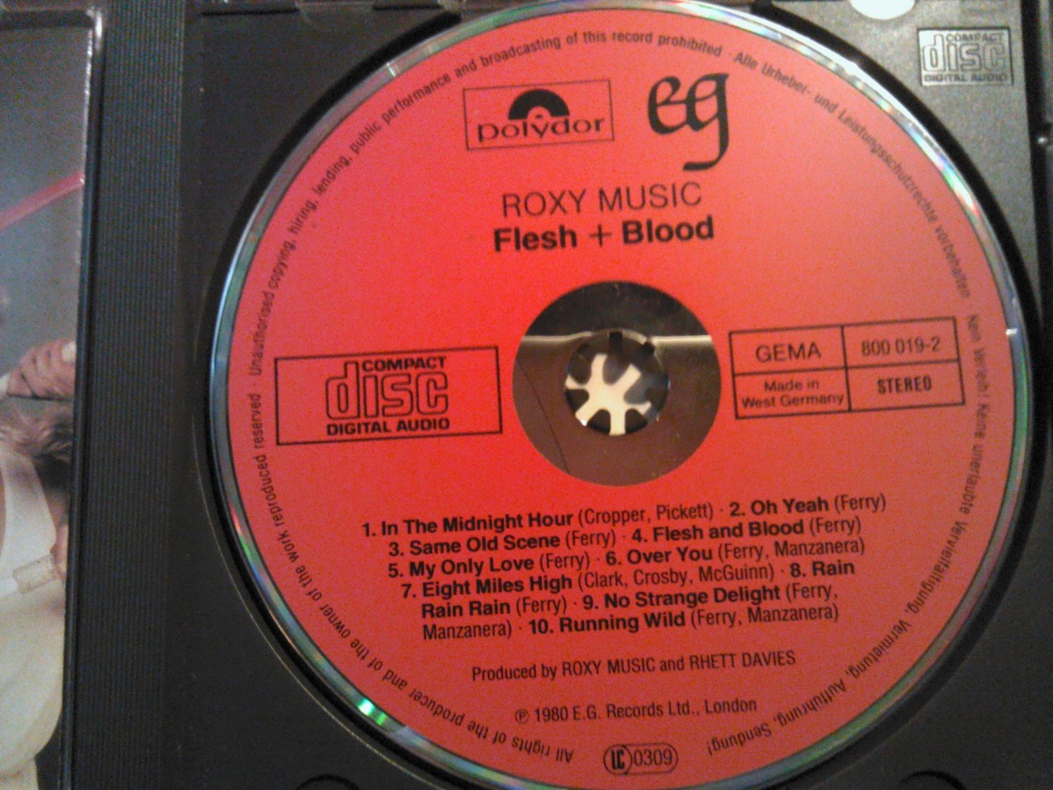 CD ROXY MUSIC Flesh And Blood brian ferry paul carrack vintage import ...