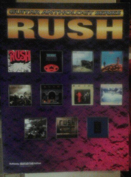 RUSH SONGBOOK Anthology SerIes guitar tablature song book TAB SALE