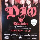 CONCERT FLYER DIO DISCIPLES ripper owens San Antonio Texas 6/23/18 SALE