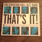 CD PRESERVATION HALL JAZZ BAND That's It PROMO