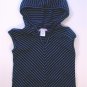 Blue-on-Blue Sleeveless Hoodie