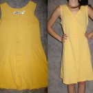 Yellow Sleeveless Button-up Dress