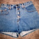 STEEL Light Denim Button-up Waist Shorts