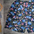 Floral High-waist SHorts with Cute Buttons