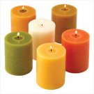 12040 Earthtone Pillar Candles