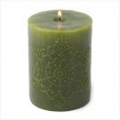 12065 Green Snowflake Candle