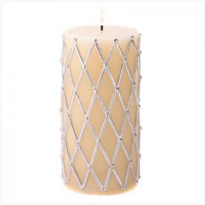 12037 Silver Dazzle Candle