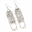 39523 Silver-Tone Raindrop Earrings
