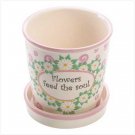 39768 Flowers Feed The Soul Planter
