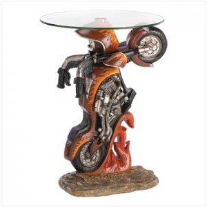 39588 Motorcycle Accent Table