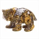 38333 Patchwork Animal-Print Bear Figure