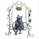 33909 Loving Frogs On Swing