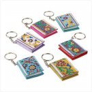39487 Enameled Mini-book Keychains