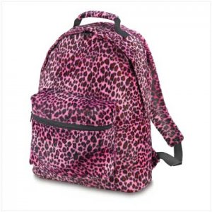 38724 Pink Leopard Print Backpack