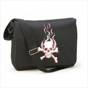 37697 Skull Messenger Bag