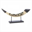 39349 Lucky Elephants Tusk Sculpture