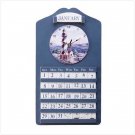 33773 Lighthouse Wall Clock And Calendar