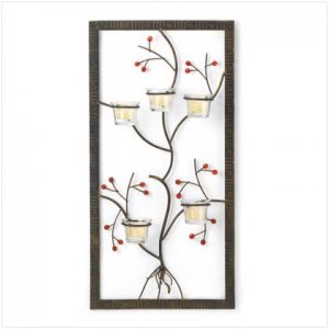 37603 Five Candle Wall Adornment
