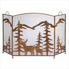 12295 Rustic Forest Fireplace Screen