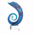 12116 Art-glass Dolphin Sculpture