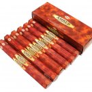 Amber Incense Sticks Six-pack (~20 Sticks Per Pack) Box HEM   