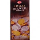Gold Silver Incense Sticks Six-pack (~20 Sticks Per Pack) Box HEM   