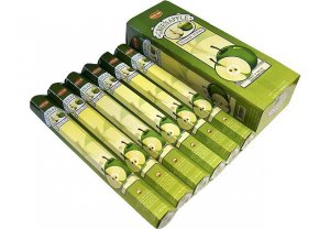 Green Apple Incense Sticks Six-pack (~20 Sticks Per Pack) Box HEM   