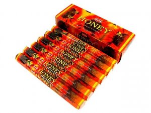 Honey Incense Sticks Six-pack (~20 Sticks Per Pack) Box HEM   