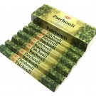Patchouli Incense Sticks Six-pack (~20 Sticks Per Pack) Box HEM   