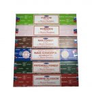 set of 6 nag champa fortune romance patchouli rain forest jasmine blossom by satya