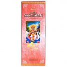 Maha Saraswati Incense Sticks Six-pack (~20 Sticks Per Pack) Box HEM   
