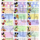 Name Labels Stickers- Micky, Minnie & Friends Series