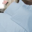 100%Egyptian Cotton Color Sky Blue 600TC Twin Solid Sheet Set