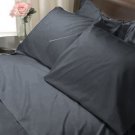 SHEET SET KING SOLID 100%Egyptian Cotton Color  Silver Black 800TC.