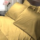 100%Egyptian Cotton Color  Butter 1200TC Queen Solid Sheet Set
