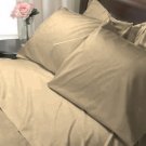 100%Egyptian Cotton Color  Camel 1200TC Queen Solid Sheet Set