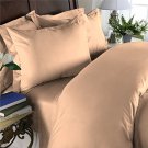 Duvet Cover With Pillow Sham 100%Egyptian Cotton Color  Peach 1000TC King Solid.