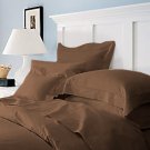 Duvet Cover With Pillow Sham 100%Egyptian Cotton Color  Chocolate 1000TC King Solid.