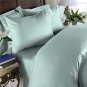 Duvet Cover With Pillow Sham 100%Egyptian Cotton Color  Medow 1000TC King Solid.
