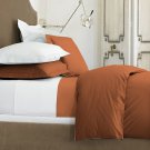 SHEET SET KING SOLID 100%Egyptian Cotton Color  Brick 1200TC.